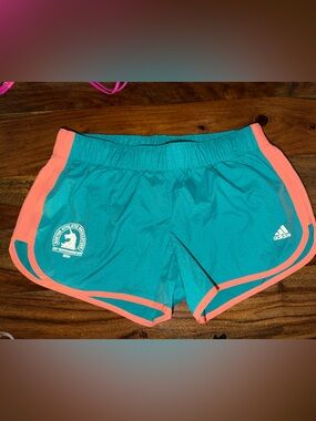 adidas Teal and Coral Women's Running Shorts